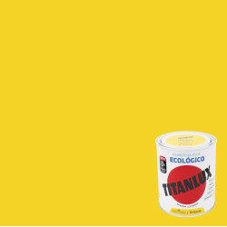 Pintura Esmalte Ecologico Amarillo Luminoso 750 ml. Titanlux