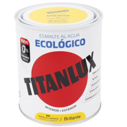 Pintura Esmalte Ecologico Amarillo Luminoso 750 ml. Titanlux
