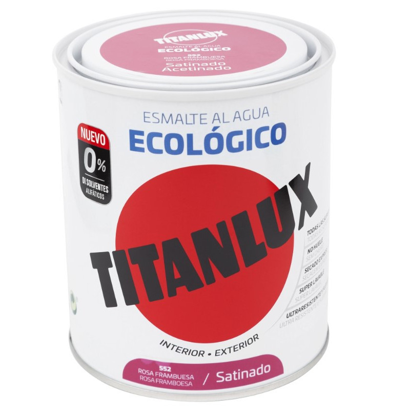 Pintura Esmalte Ecologico Rosa Frambuesa 750 ml.Titanlux