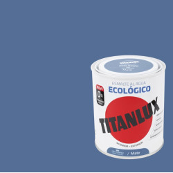 Pintura Esmalte Ecologico Gris Marengo Satinado 750  ml.Titanlux