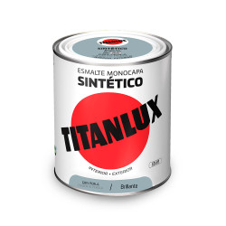 Pintura Esmalte Sintetico Gris Perla 750 ml.Titanlux