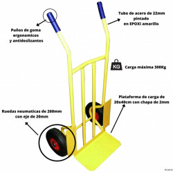 Carretilla Paquetería Rueda Neumática