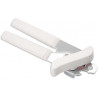 Abrelatas Acero Inox. Mango Blanco