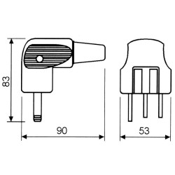 Clavija Enchufe Horno 6828 2+t 25A