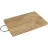 Tabla Cocina Madera  C/Asa Cromada 22x33 cm.