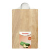 Tabla Cocina Madera  C/Asa Cromada 22x33 cm.
