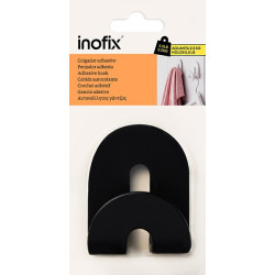 Percha Negra Arco Adhesiva ref. 2182