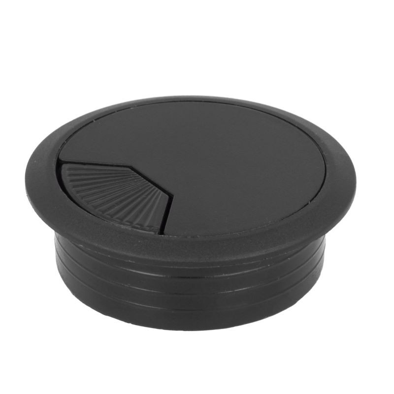Tapon Pasacables 140-60x72 Negro