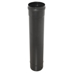 Tubo Estufa 80 Negro 44cm Pellet