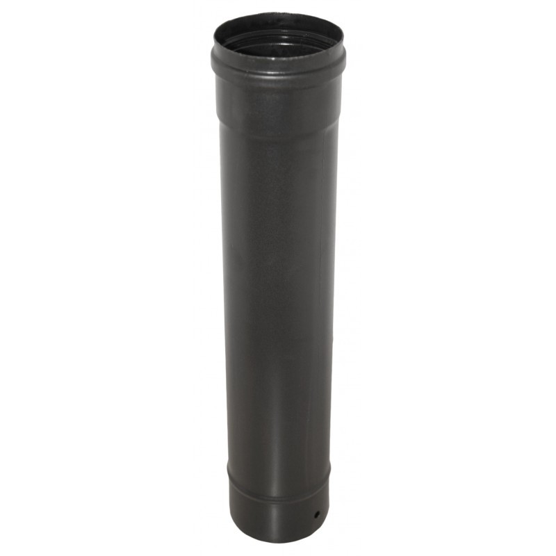 Tubo Estufa 80 Negro 44cm Pellet