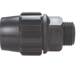 Terminal Polietileno Negro Rosca Macho 20-1/2