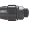 Terminal Polietileno Negro Rosca Macho 25-3/4