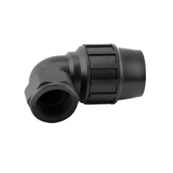 Codo Polietileno Rosca Hembra 40-1"1/4