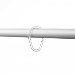 Anilla Cortina Baño Transparente Blister 2ud