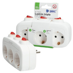Ladron Triple Multi Interruptor