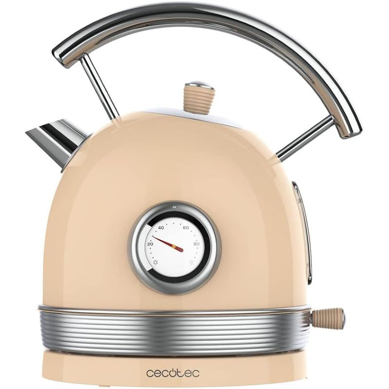 Hervidor Agua Cecotec Thermosense 420 Vintage Light Beige