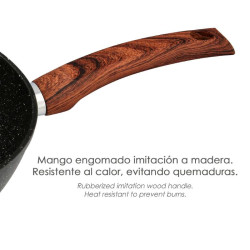 Sartén Inducción Aluminio Forjado Piedra 20 cm.