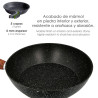 Sartén Inducción Aluminio Forjado Piedra 28 cm.