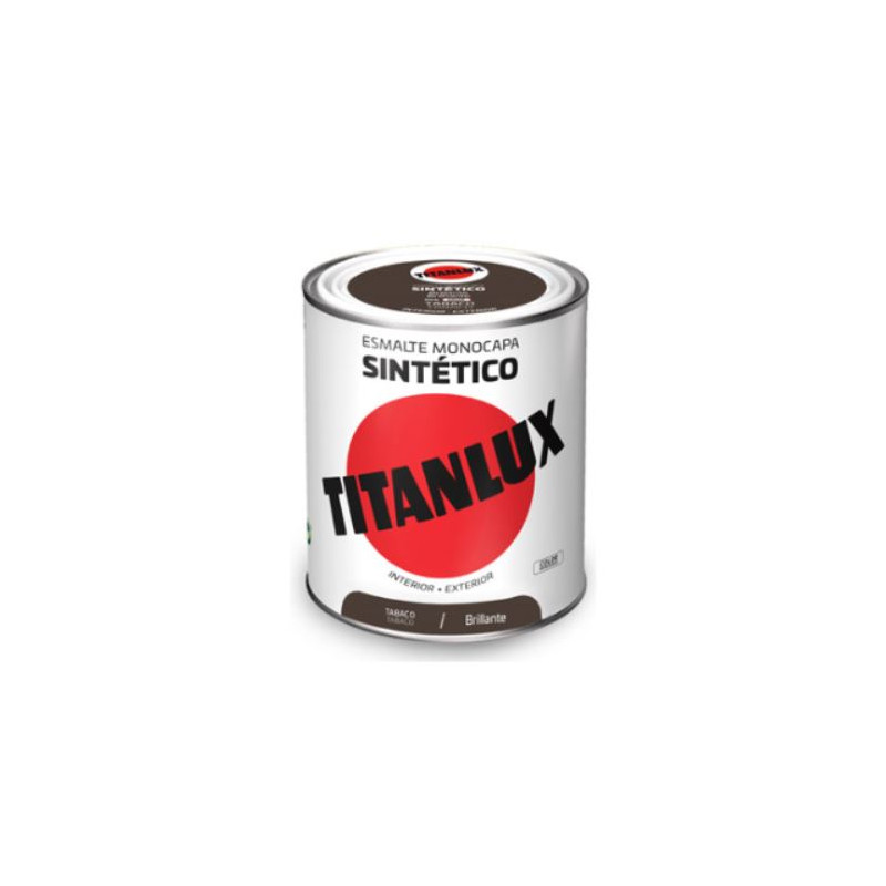 Pintura Esmalte Sintetico Tabaco 125 ml.Titanlux