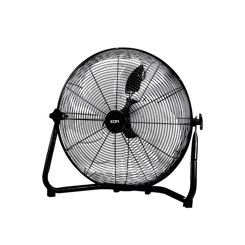 Ventilador Pie EDM Industrial Negro 100W 33935