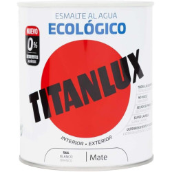 Pintura Esmalte Ecologico Blanco Mate 750 ml. Titanlux