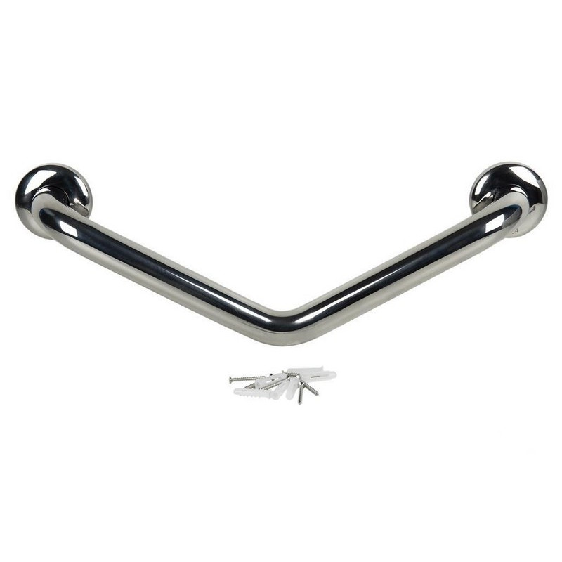Asa Baño Inox. Angulo 135º  50cm