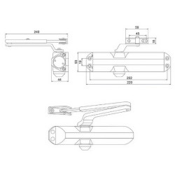 Muelle Puerta CPA24 RPL Plata Lince