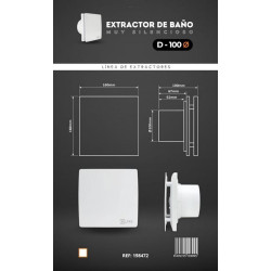 Extractor Cuarto Baño Bilake 12W