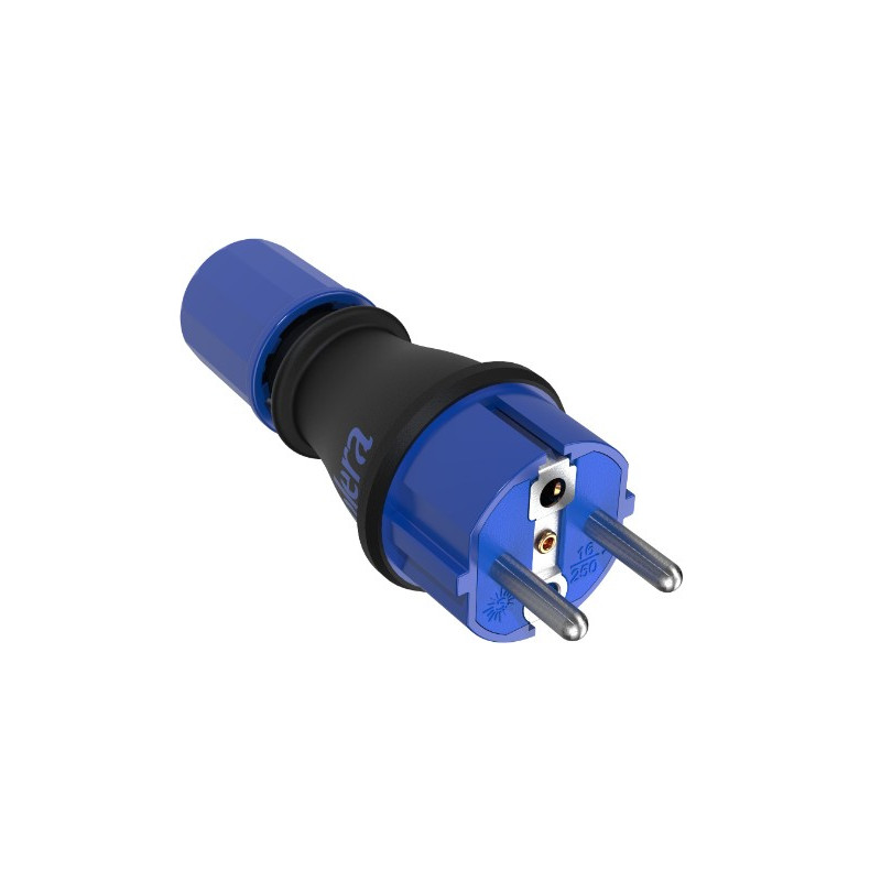 Clavija Enchufe goma 2+T 16A  ref. 706T