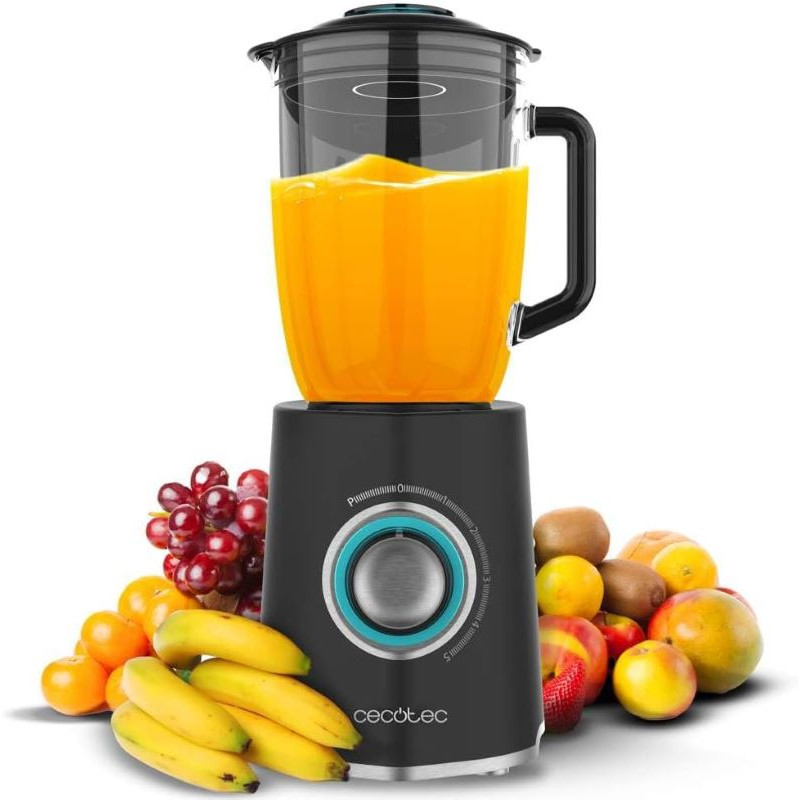 Batidora De Vaso Cecotec Power Black Titanium 2000 Max Mix Go