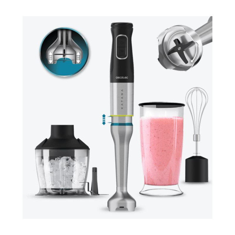Batidora De Mano Cecotec Katana 12 Chop B con accesorios