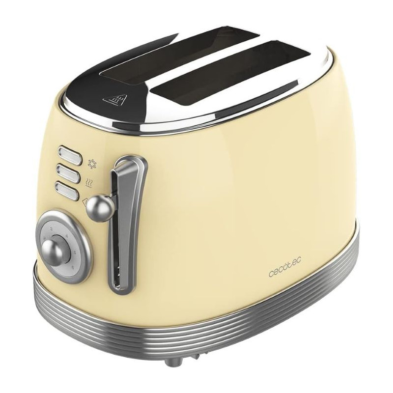 Tostador Cecotec Toast&Taste 800 Vintage Light Yellow