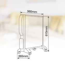 Radiador Mica Tarcoola Con Mando Max. 2000W Negro