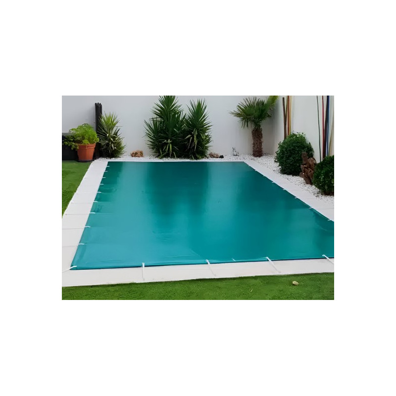 Toldo protector de invierno para piscinas con fijación a la superficie de la piscina