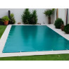 Toldo protector de invierno para piscinas con fijación a la superficie de la piscina