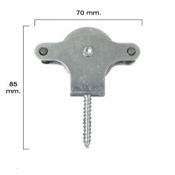 Polea Metal + Tirafondo P3