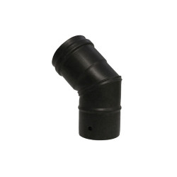 Codo Estufa 80-45º Negro Pellet