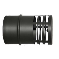 Terminal Horizontal Estufa 80 Negro Pellet