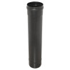 Tubo Estufa 80 Negro 1m Pellet