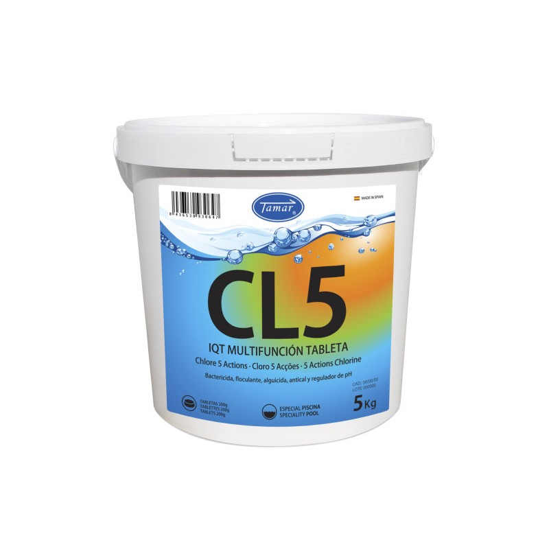 Cloro Multifunción 5 Acciones 5kg.