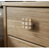 Pomo Madera Cuadros 40mm cod. 1113MN