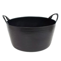 Capazo Polietileno Negro 26L