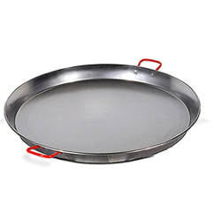 Paellera 38 cm Acero Pulido 8 raciones