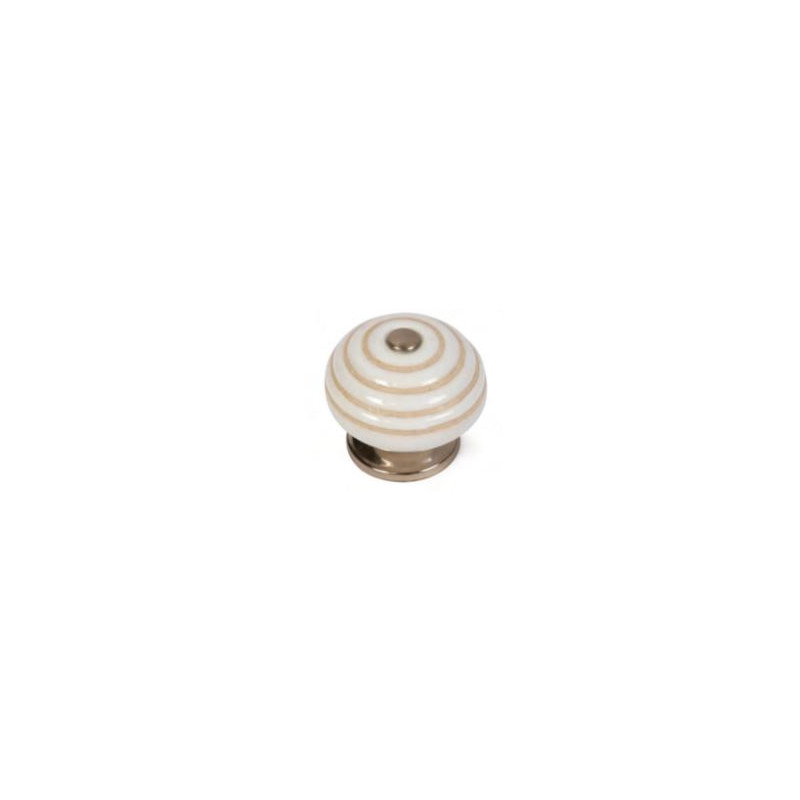 Pomo Ceramica Blanca 40mm cod. 460P4