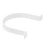 Abrazadera Redonda PVC Blanca 120 mm.