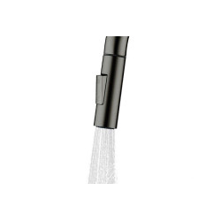 Grifo Fregadero de ncimera Negro Acero Cepillado Con Manguera Extensible