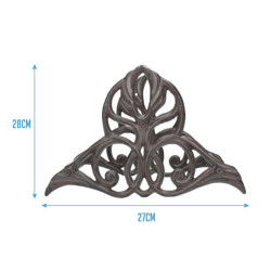 Soporte manguera jardín decorativo metalico forja