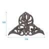 Soporte manguera jardín decorativo metalico forja