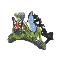 Soporte manguera jardín decorativo Mariposas