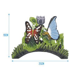 Soporte manguera jardín decorativo Mariposas